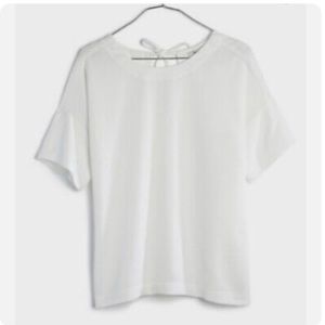 Madewell Crepe Premier Bow Back top